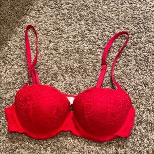 PINK bright red bra